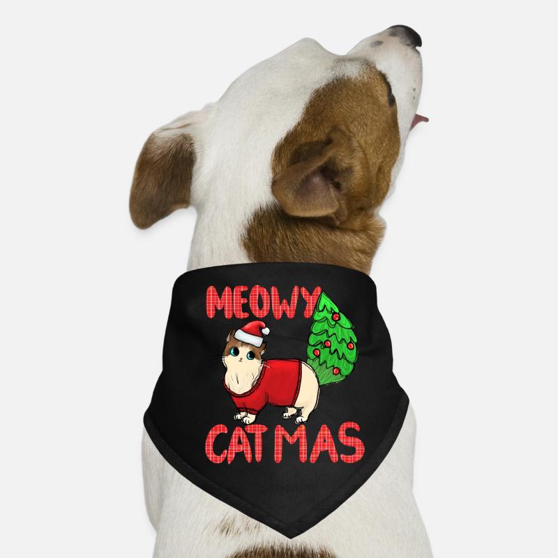 Meowy Catmas Cat Christmas Sweater Dog Bandana