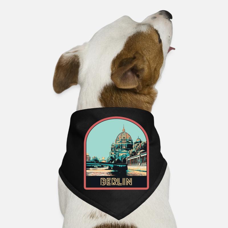 Illustration Historische Mitte Berlins Hunde-Bandana