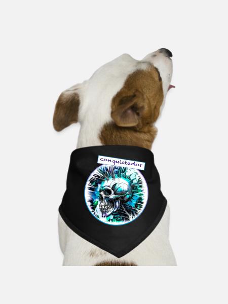 Conquistador - Dog Bandana - black - Front