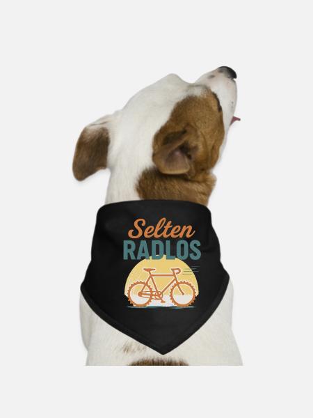 Selten ratlos - Hunde-Bandana - Schwarz - Vorne