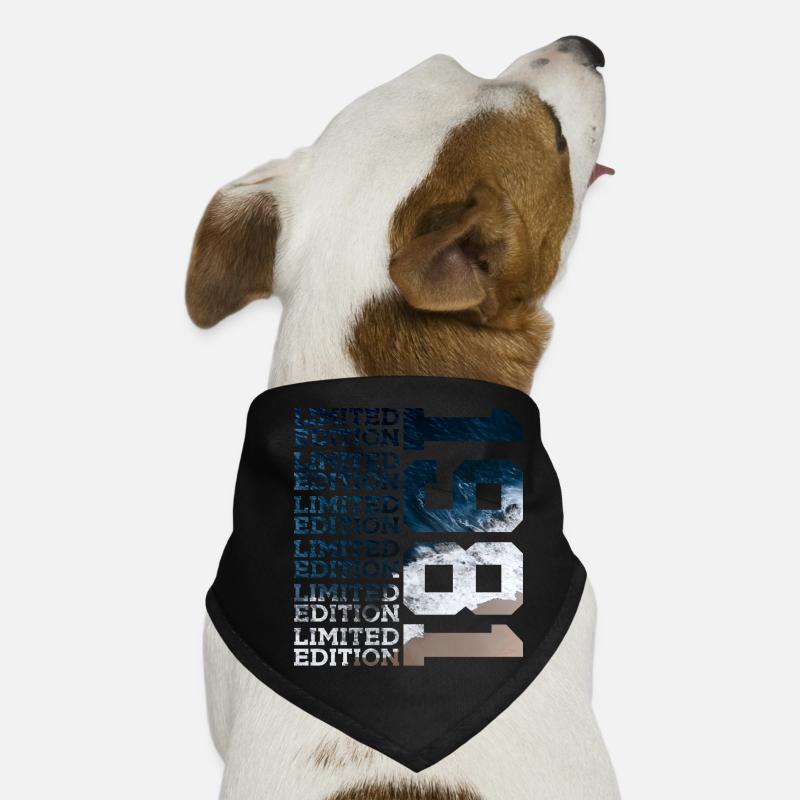 LIMITED EDITION 1981 45 JAHRE 45. GEBURTSTAG - Hunde-Bandana - Schwarz