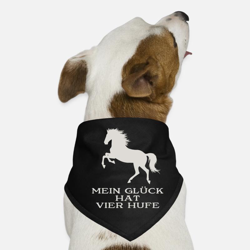 Mein Glück hat vier Hufe Hunde-Bandana