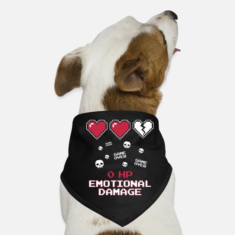 Pixel des dégâts émotionnels Bandana pour chien