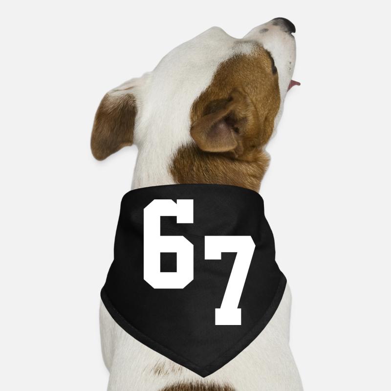 Digital Neon 67 Typography Dog Bandana
