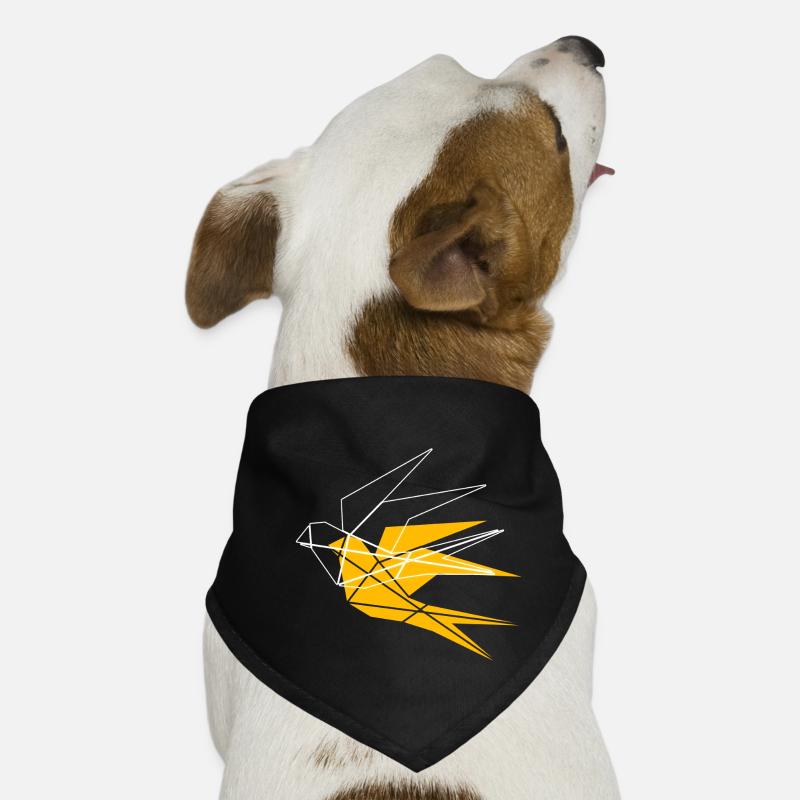 Geometrischer Vogel - Freier Vogel Hunde-Bandana
