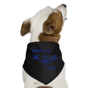 Matura , Abitur, Schule - Hunde-Bandana - Schwarz - Vorne