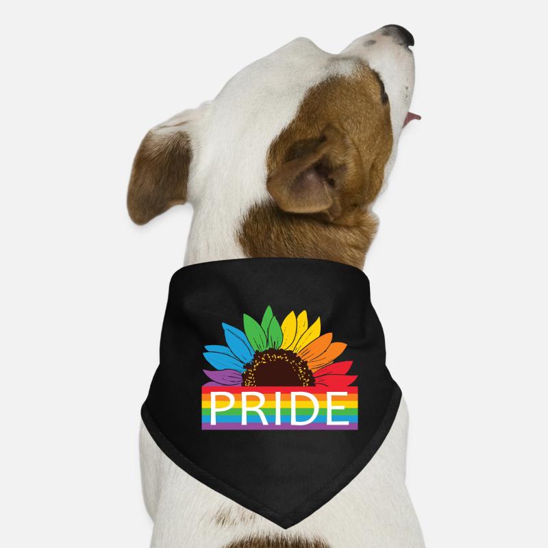 Pride Sonnenblume Rainbow Hunde-Bandana