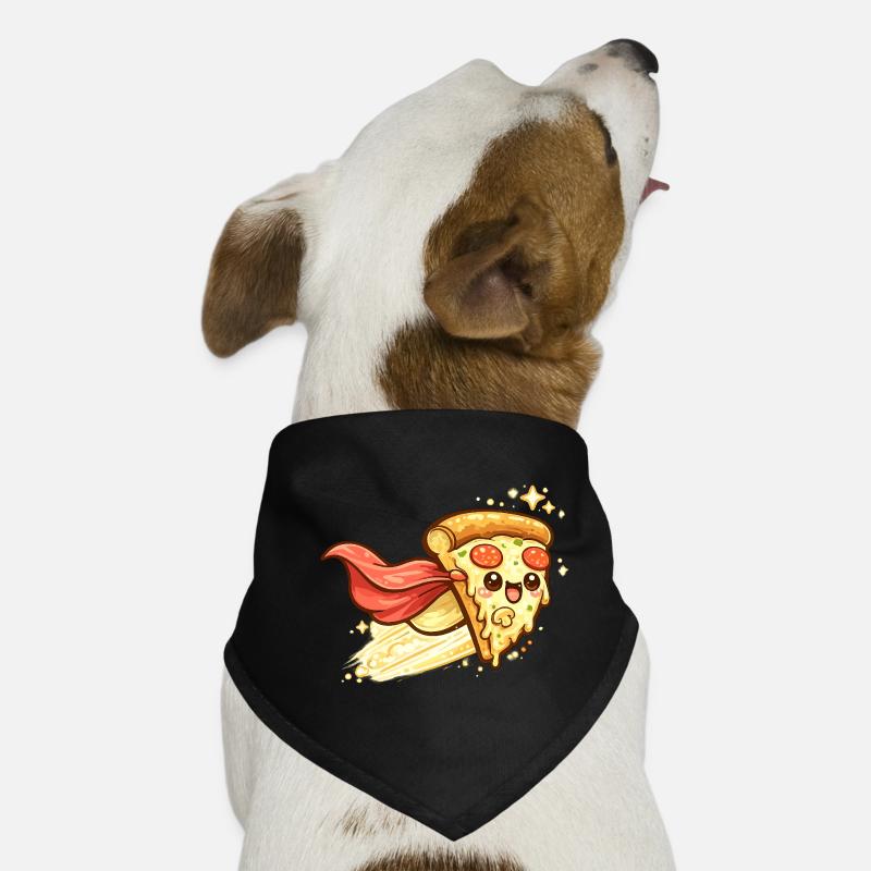 Pizza hero with cape Dog Bandana