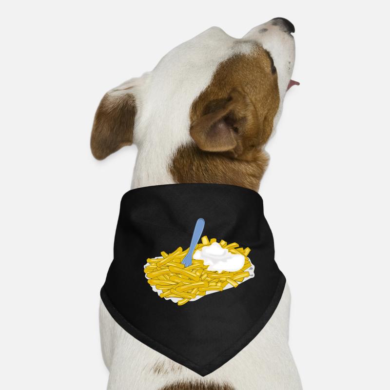 pommes frites Bandana pour chien