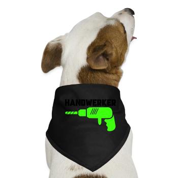 handwerker - Hunde-Bandana - Schwarz - Vorne