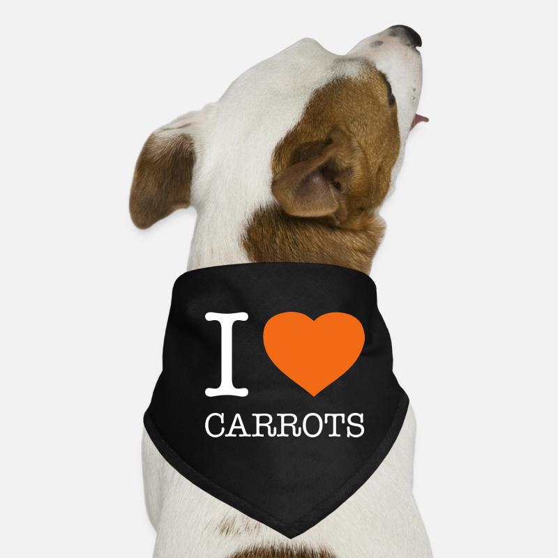 J’AIME LES CAROTTES Karotten Bandana pour chien