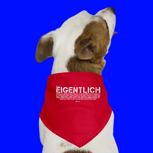 Eigentlich (weiß, mit Stabil Logo) - Hunde-Bandana