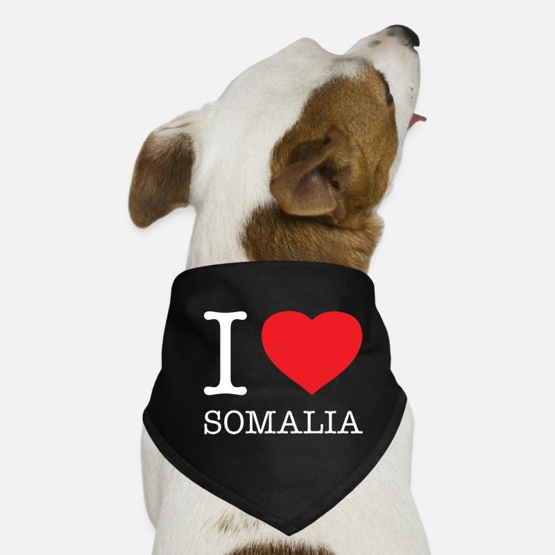 J’AIME LA SOMALIE Bandana pour chien