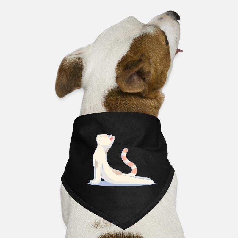 Chat faisant du yoga – Harmonie et équilibre Bandana pour chien