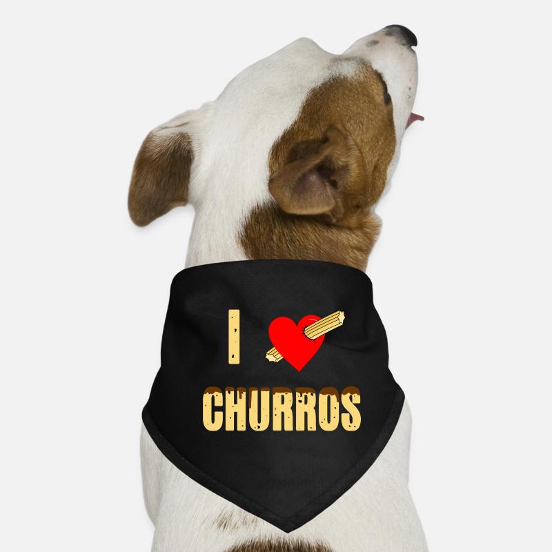 Ich Liebe Churros Hunde-Bandana