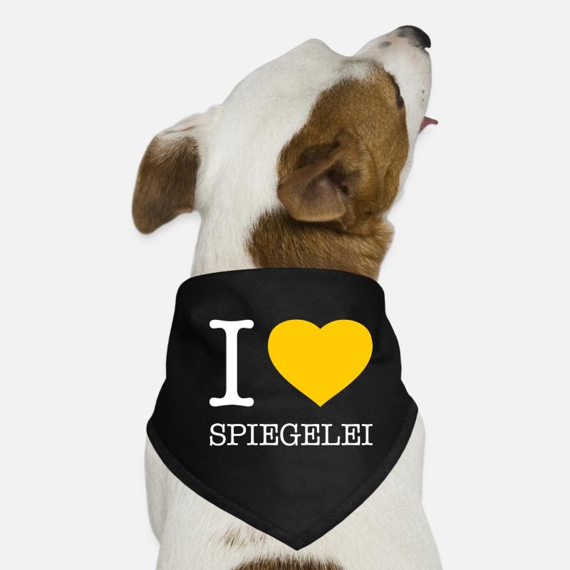 I love Spiegelei Hunde-Bandana