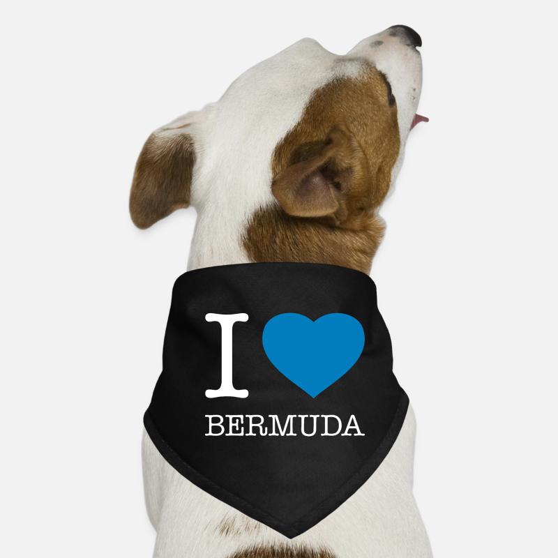 I love Bermuda Hunde-Bandana