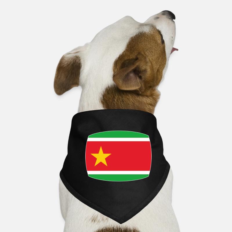 Drapeau de la Guadeloupe - Bandana pour chien - noir