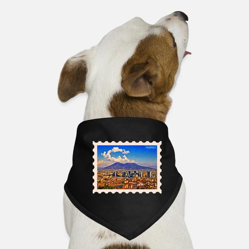 Napoli Skyline Vesuvio Dog Bandana