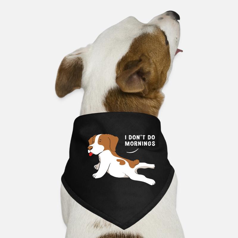 Les lève-tard se lèvent lundi matin râle-bougons Bandana pour chien