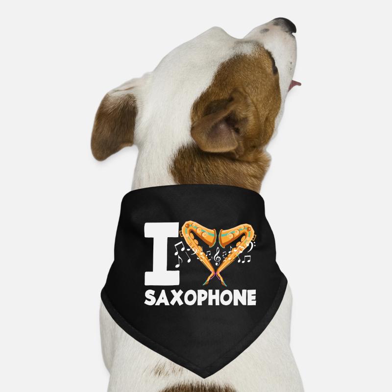 J’adore le saxophoniste Bandana pour chien