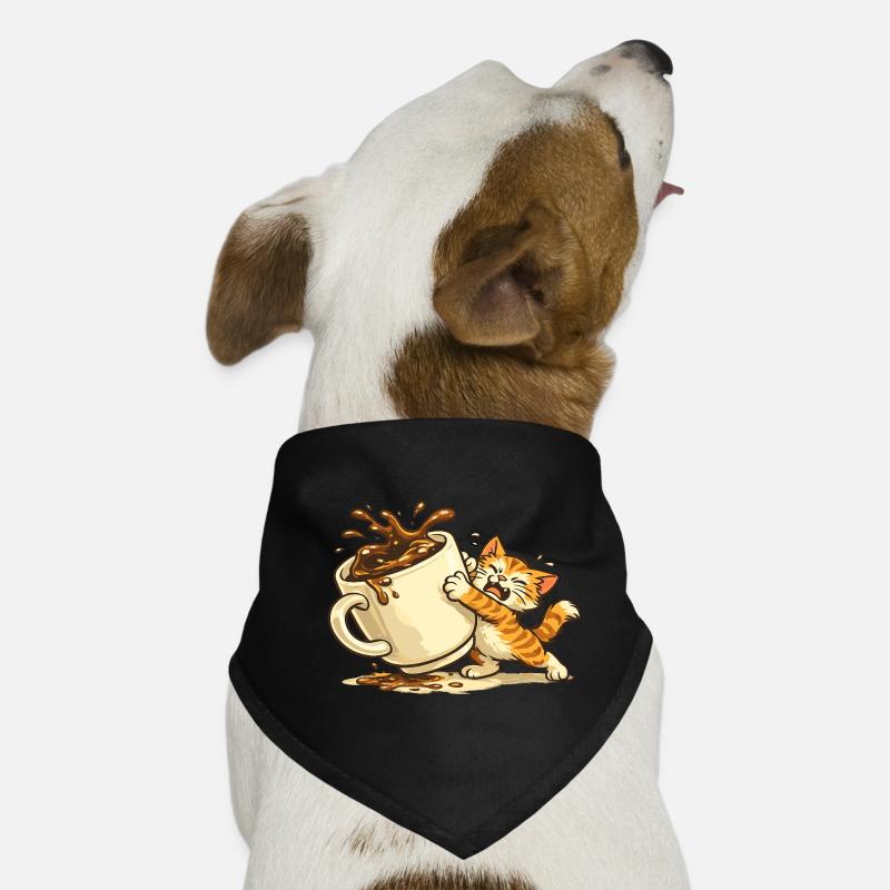 Chaos du Café Chat Bandana pour chien