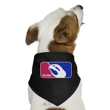 pro gamer - Hunde-Bandana - Schwarz - Vorne