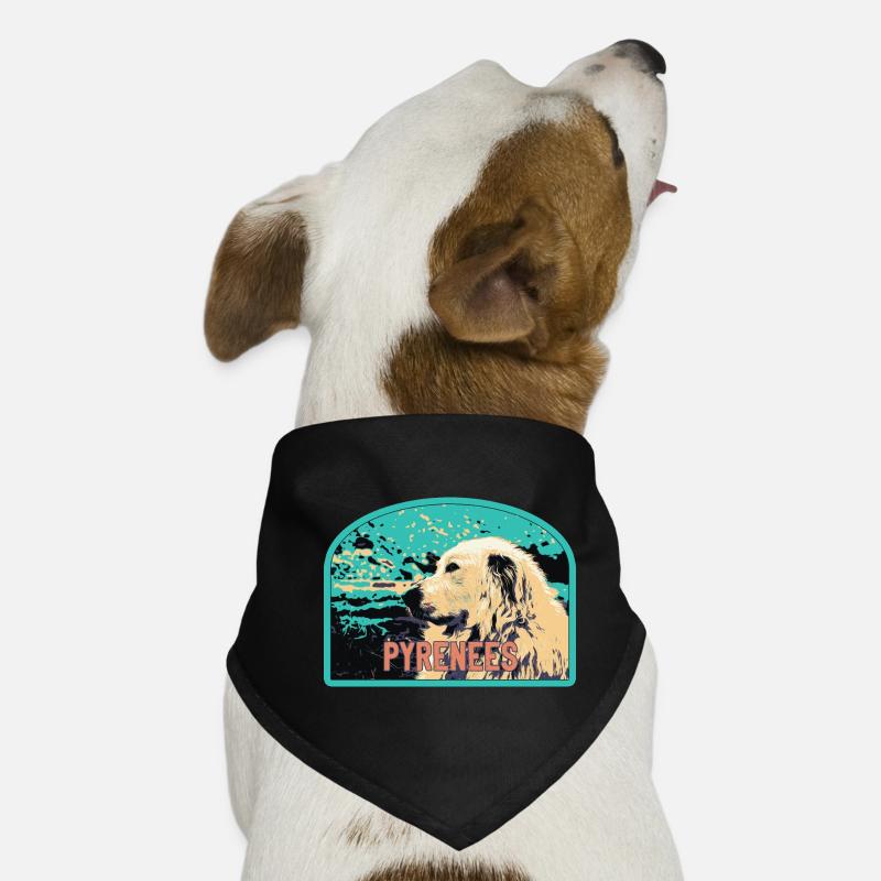 Pyrenees Shepherd Dog Patch: Mountain Companion Dog Bandana