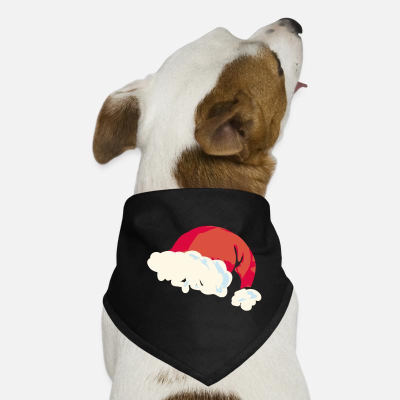 Christmas Santa Hat Flat Design Dog Bandana