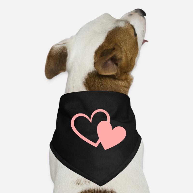 Saint-Valentin Cœur Rose, St.valentin Bandana pour chien