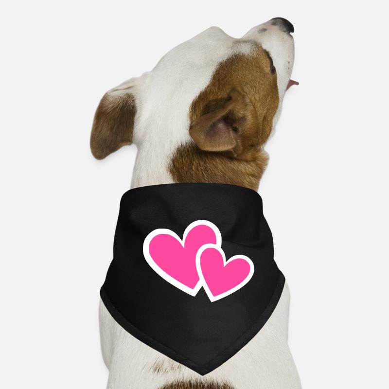 Saint-Valentin Cœur Rose, St.valentin Bandana pour chien