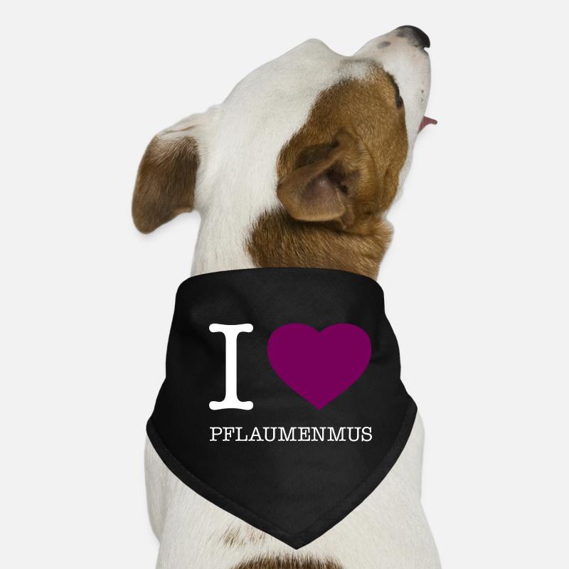 J’adore la confiture de prunes Bandana pour chien
