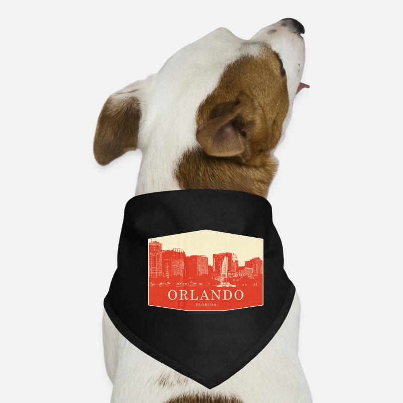 Orlando Skyline Vintage Floride Bandana pour chien