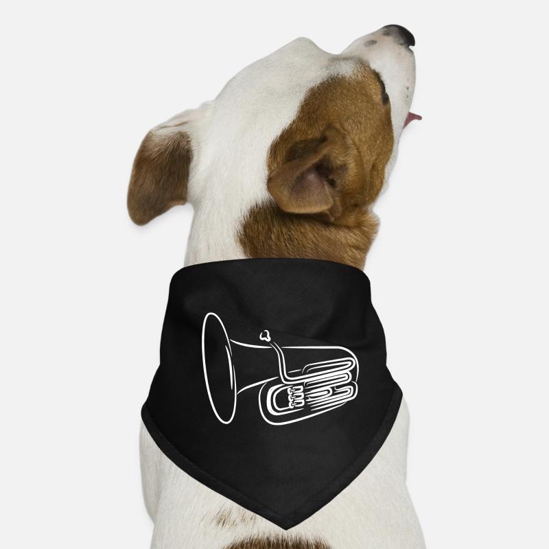 Croquis de tuba Bandana pour chien