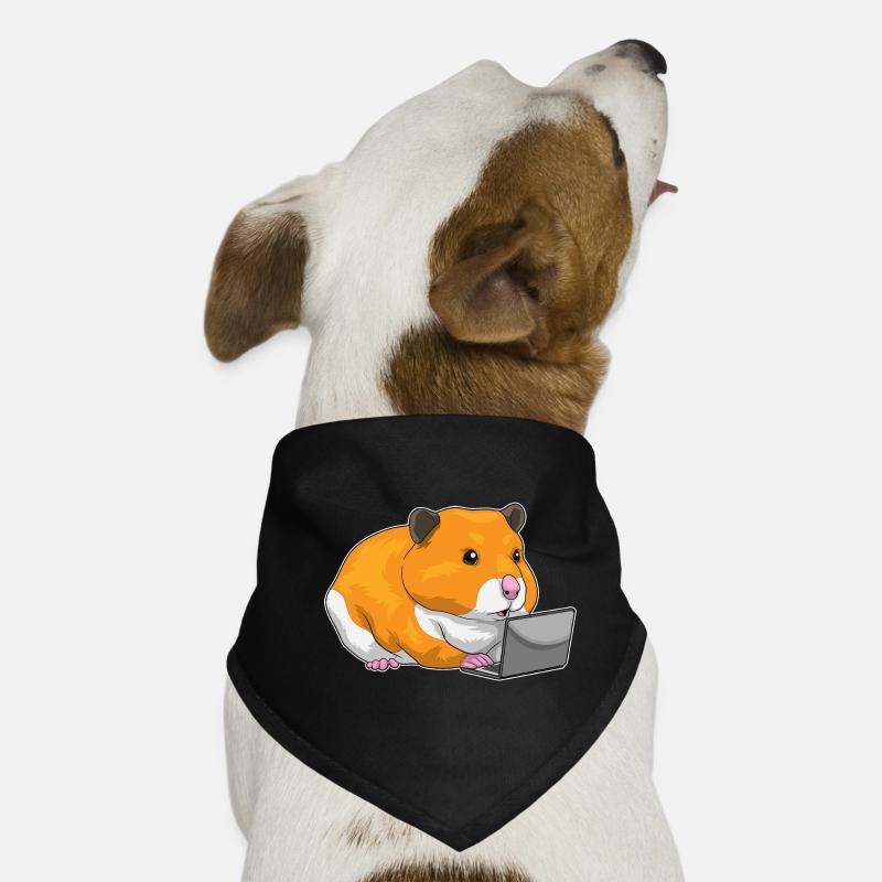 Hamster Laptop Hunde-Bandana