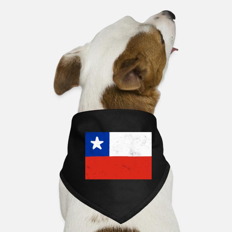 Drapeau du Chili Bandana pour chien