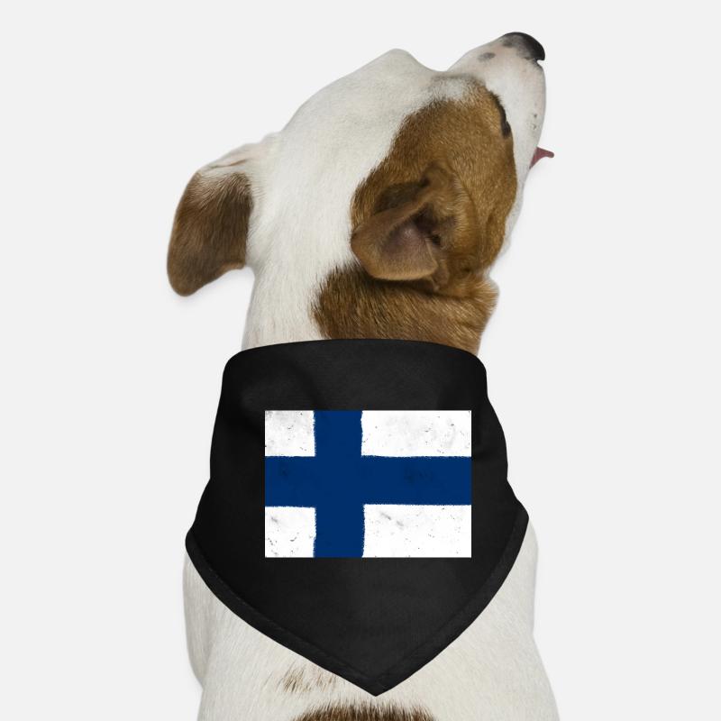 Drapeau de la Finlande – simplicité scandinave Bandana pour chien