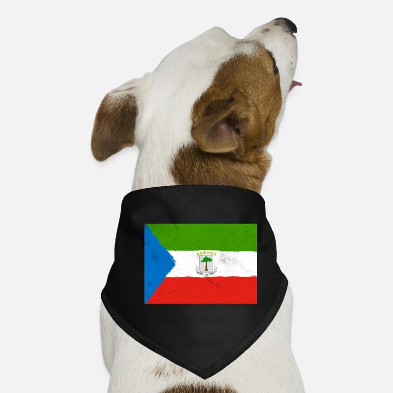 Drapeau de la Guinée équatoriale Bandana pour chien