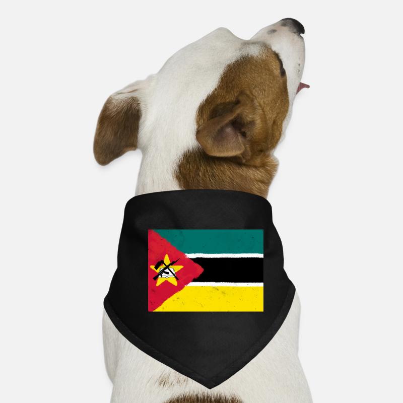 Drapeau du Mozambique Bandana pour chien