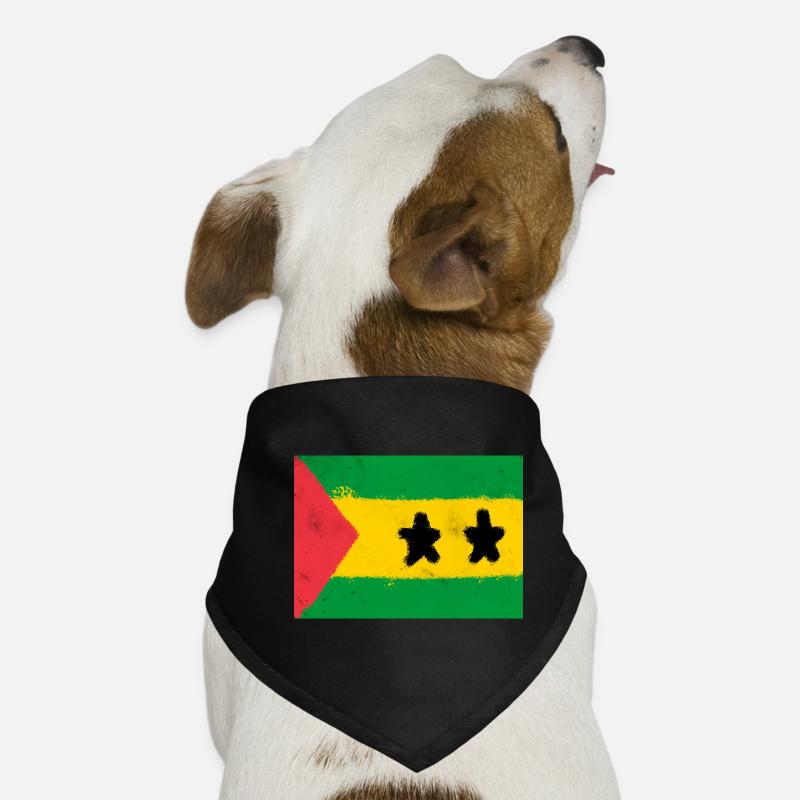 Drapeau de São Tomé-et-Príncipe Bandana pour chien