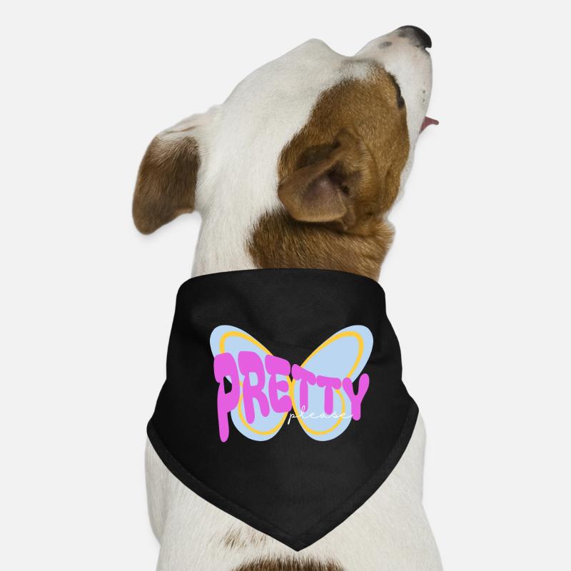 "Pretty please" sarkastisches Print Design Hunde-Bandana