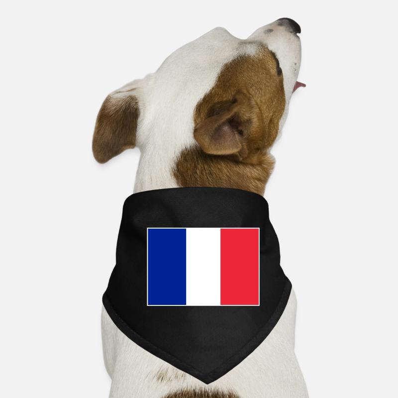 Frankreich Flagge Hunde-Bandana