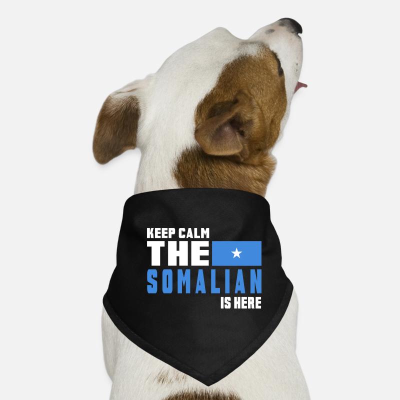 drapeau de la Somalie Keep Calm Bandana pour chien
