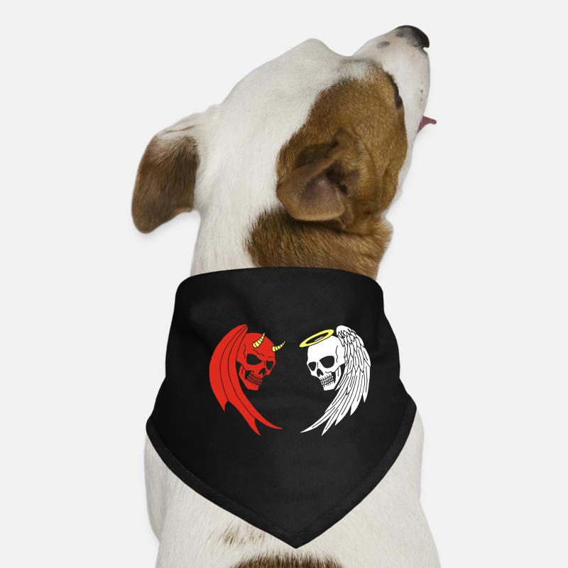 Engel und Dämon Skelett Hunde-Bandana