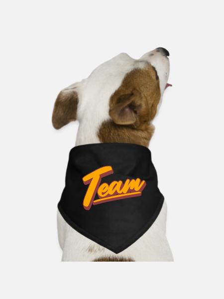 Équipe - Bandana pour chien - noir - Devant