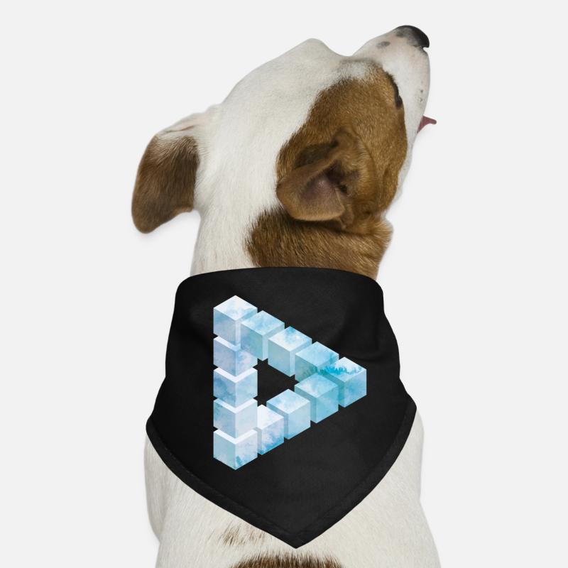 Conception de motif de bloc de glace Bandana pour chien