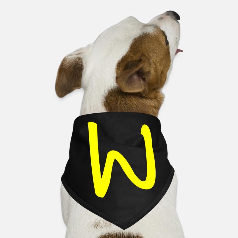 Buchstabe W Hunde-Bandana