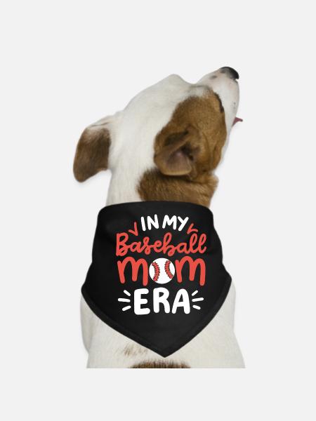 Baseball Mama - Hunde-Bandana - Schwarz - Vorne