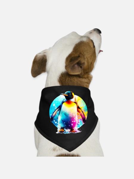 Pinguin - Hunde-Bandana - Schwarz