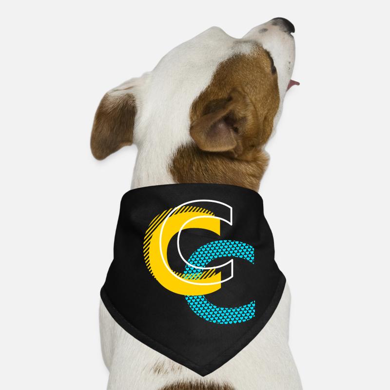 Lettre initiale C Bandana pour chien